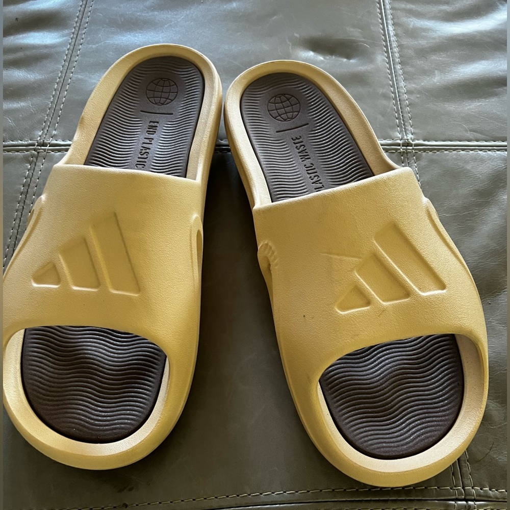 Adidas Unisex Adicane Slides  tan
